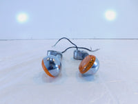 1986-2003 Suzuki Savage 650 LS650 Front Indicator Turn Signal Lights & Mounts - C3 Cycle