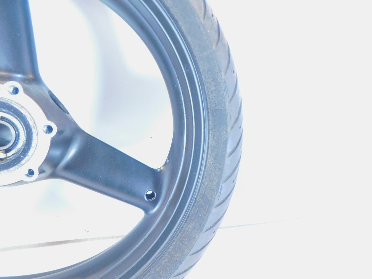 Triumph Daytona 595 955 955i Speed Triple Sprint ST Black Front Wheel Rim & Tire - C3 Cycle