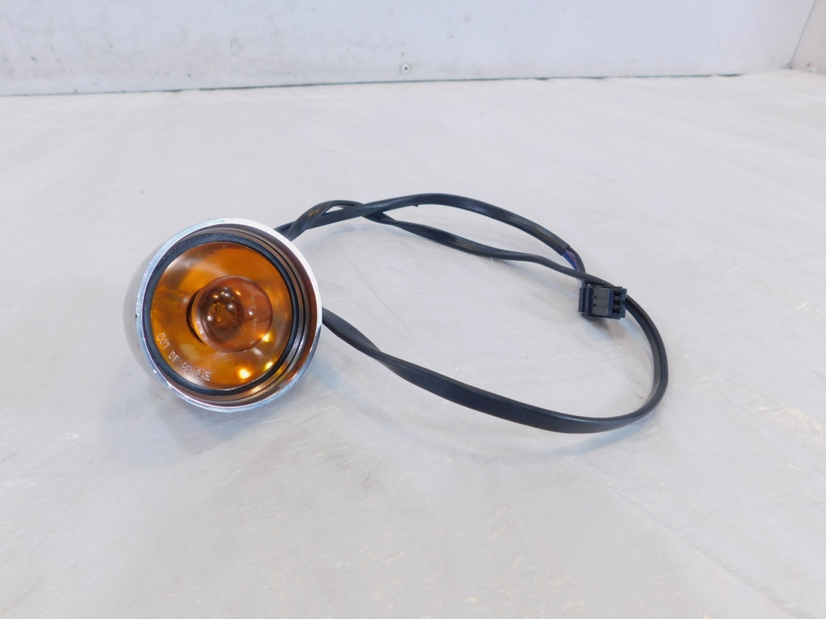 Harley Davidson Sportster Softail Dyna V-Rod Chrome Front Turn Signal Indicator - C3 Cycle