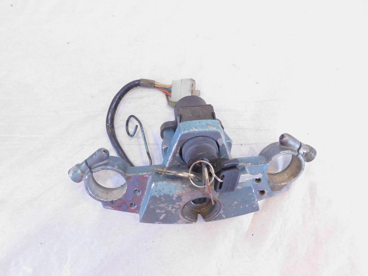 Kawasaki Ninja ZX6 ZX600D Front Fork Upper Triple Tree Bracket & Ignition Switch - C3 Cycle