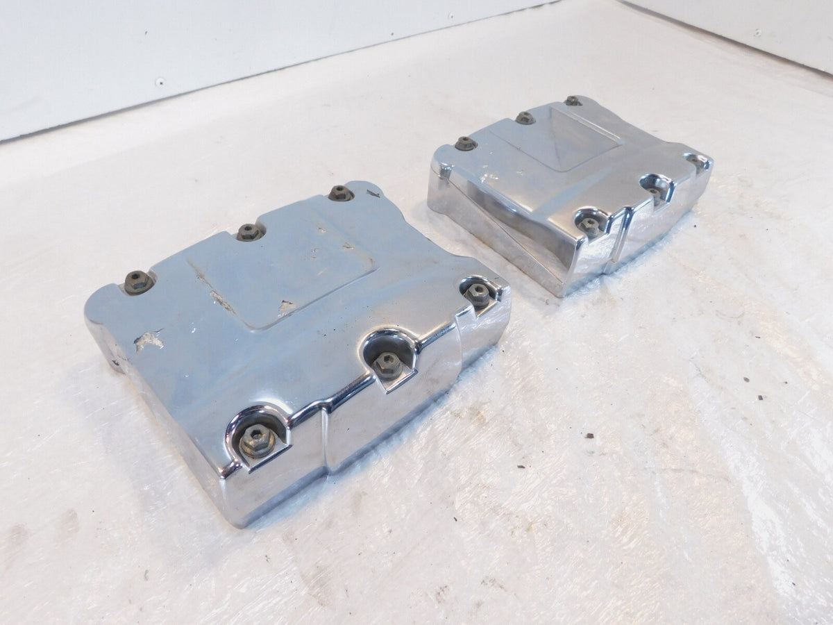 Harley Davidson Touring Dyna & Softail Chrome Cylinder Head Rocker Boxes - C3 Cycle