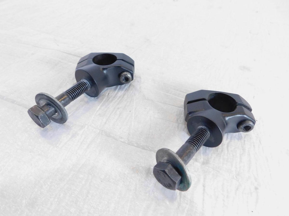 2014-2017 Victory Cross Country Black Handlebar Handle Bar Riser Mount Clamps - C3 Cycle