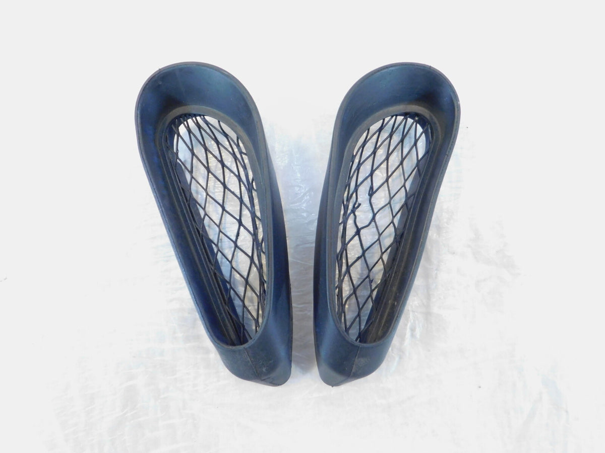 2002-2005 Kawasaki ZZR1200 ZX1200C Left/Right Air Intake Duct Pipe Grills - C3 Cycle