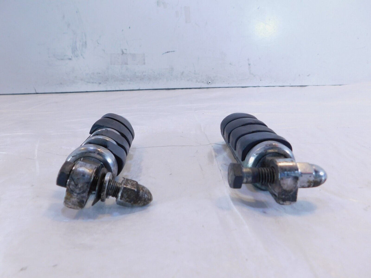 Harley Touring Dyna Sportster & Softail ISO Chrome & Rubber Footpeg Footrests - C3 Cycle