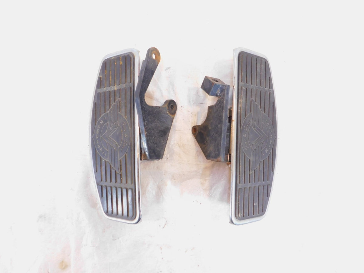 Kawasaki Vulcan VN 800 Classic Fire & Steel Front Right/Left Footrest Footboards - C3 Cycle
