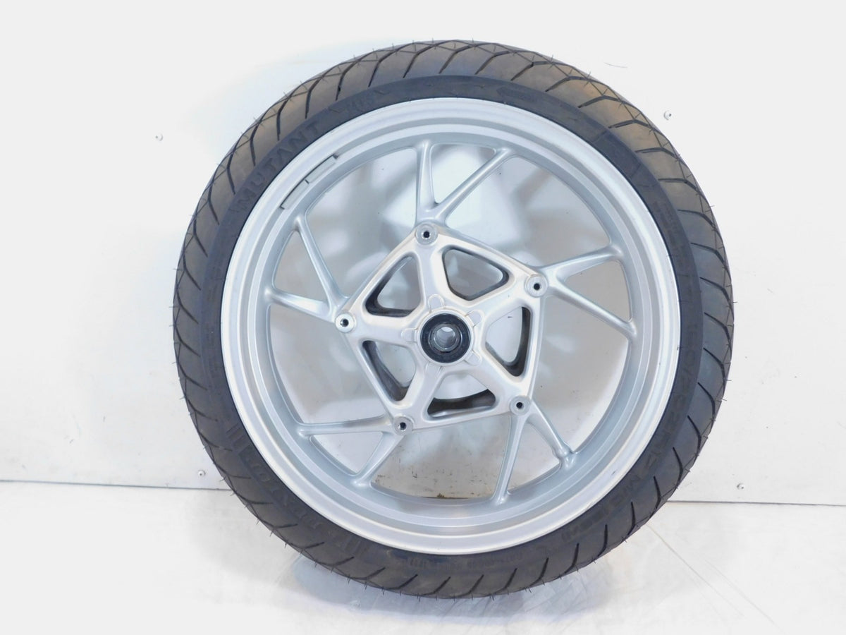 2012-2018 BMW F800 F800GT Cast Silver Front Wheel Rim & Tire 5.5 X 17 - Bent - C3 Cycle