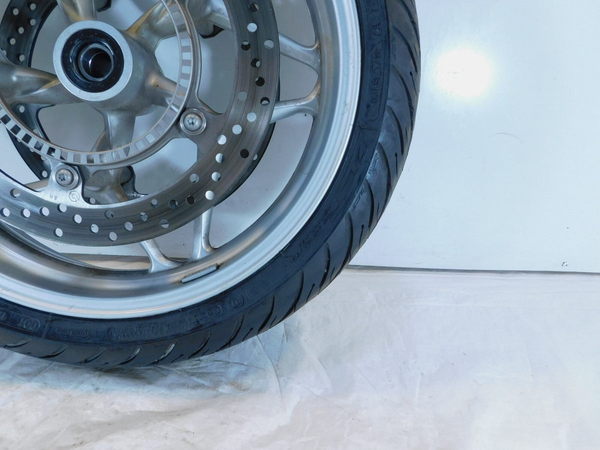2006-2013 BMW F800ST Silver Cast Front Wheel Rim Tire & Brake Rotors 36317682013 - C3 Cycle