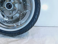 2006-2013 BMW F800ST Silver Cast Front Wheel Rim Tire & Brake Rotors 36317682013 - C3 Cycle