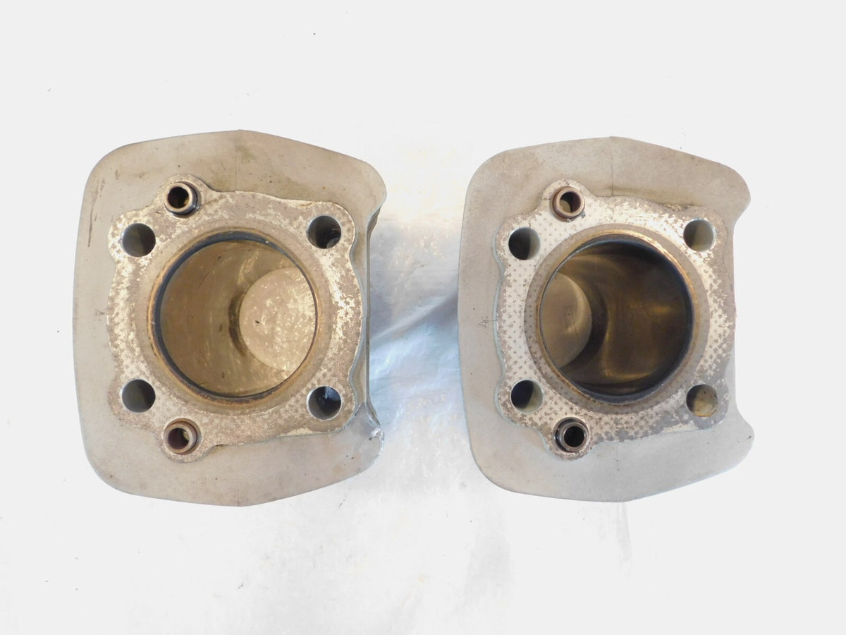 Pair Harley Davidson Sportster 883 Hugger Silver Engine Cylinder Barrel Jugs