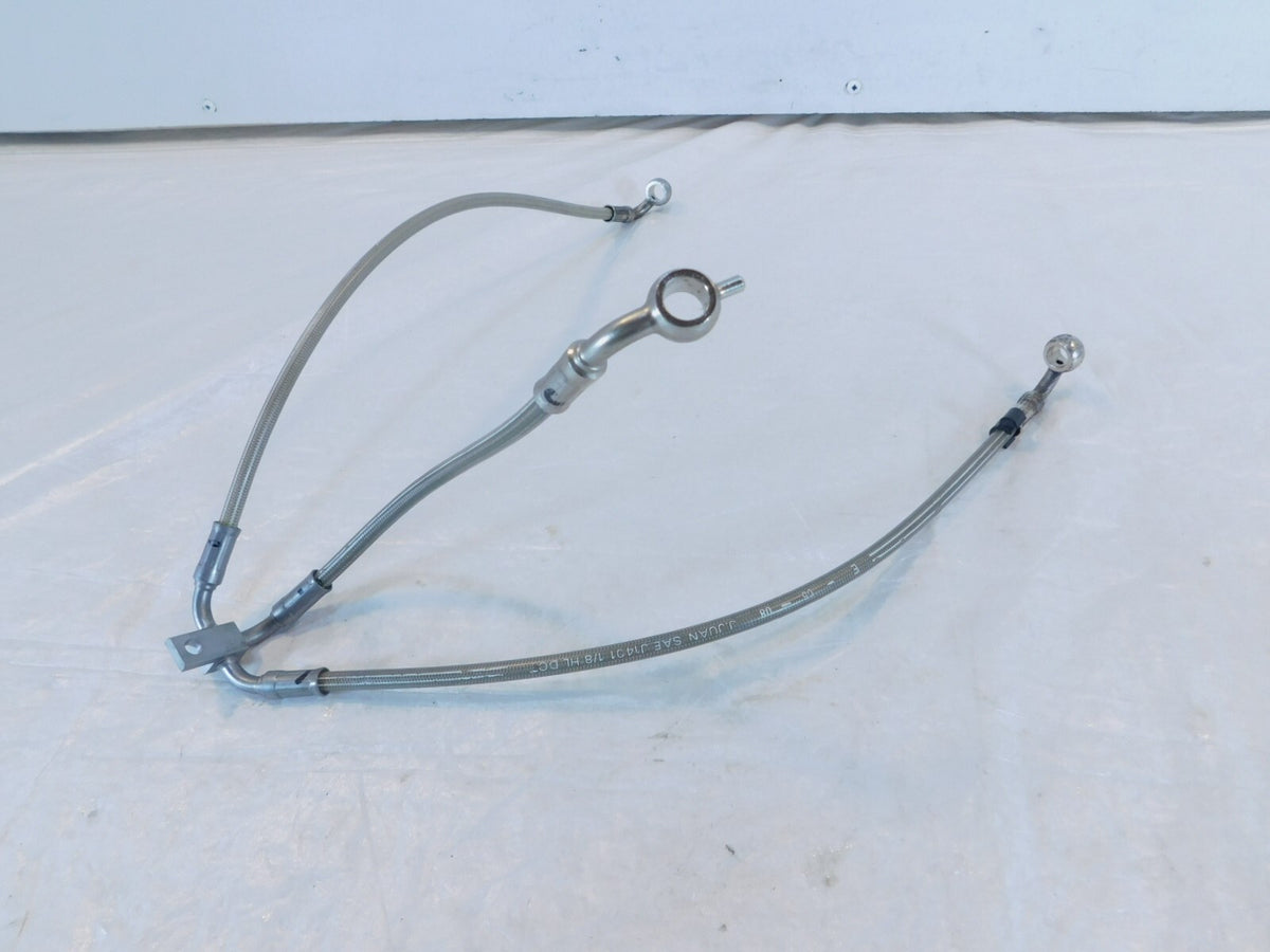 2006-2013 BMW F800S F800ST Front Wheel Brake Pump Unit to Caliper Hose Pipe Line - C3 Cycle