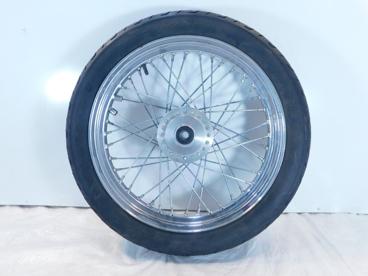 Harley Davidson XLH Sportster 883 1000 & 1200 Spoked Front Wheel Rim Rotor -19" - C3 Cycle