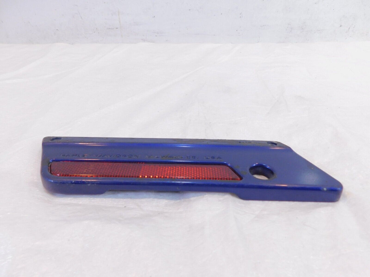 Harley Touring Road King Electra Street Glide Blue Left Saddlebag Latch Cover - C3 Cycle