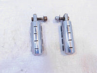 Harley Touring FXR Dyna Sportster Softail ISO Chrome & Rubber Footpegs Footrests - C3 Cycle