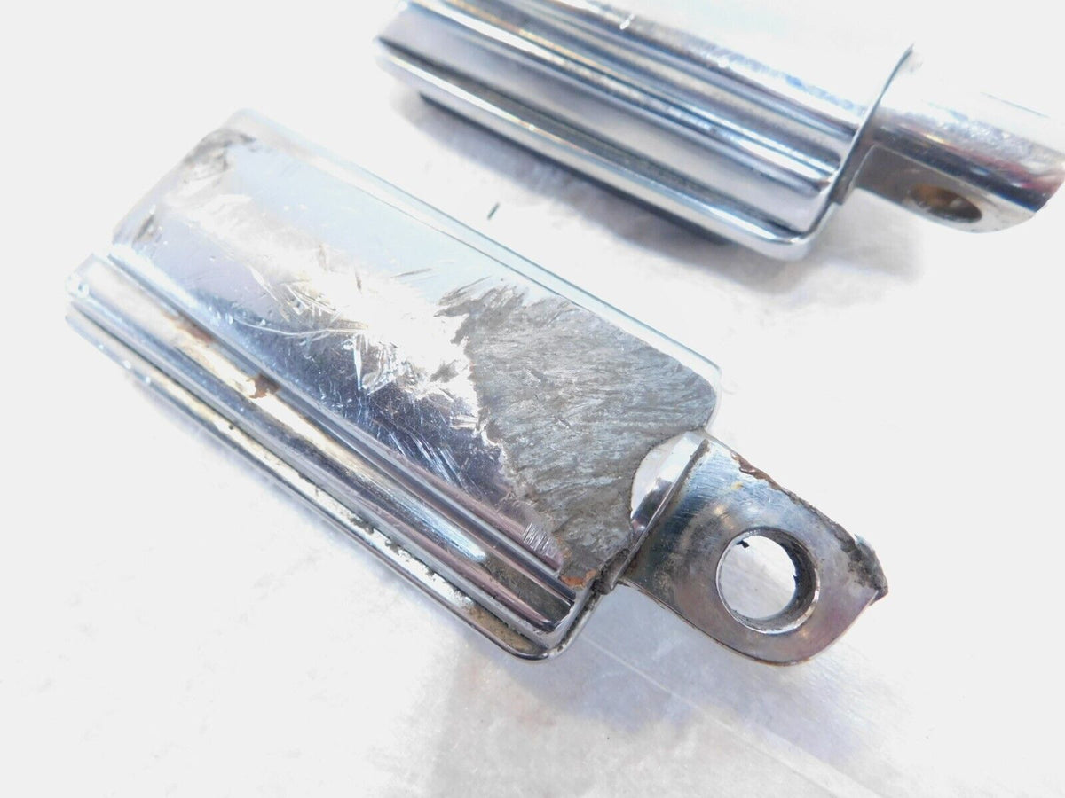 Harley Touring FXR Dyna Sportster & Softail Chrome & Rubber Footpegs Footrests