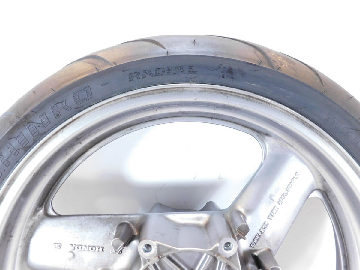 1991-2003 Honda ST1100 & ST1100P Police 1100 Silver Cast Front Wheel Rim w/ Tire - C3 Cycle