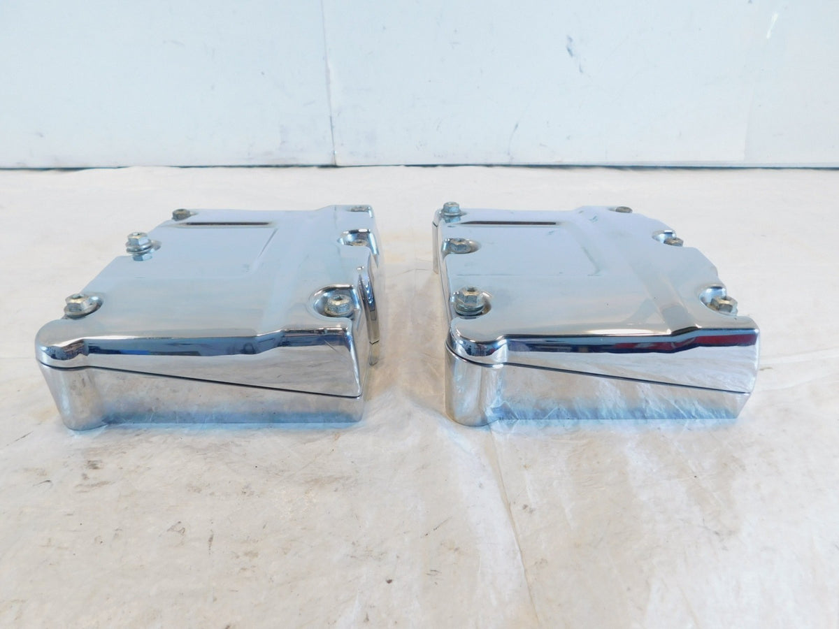 Harley Davidson Touring Dyna & Softail Chrome Cylinder Head Rocker Boxes - C3 Cycle
