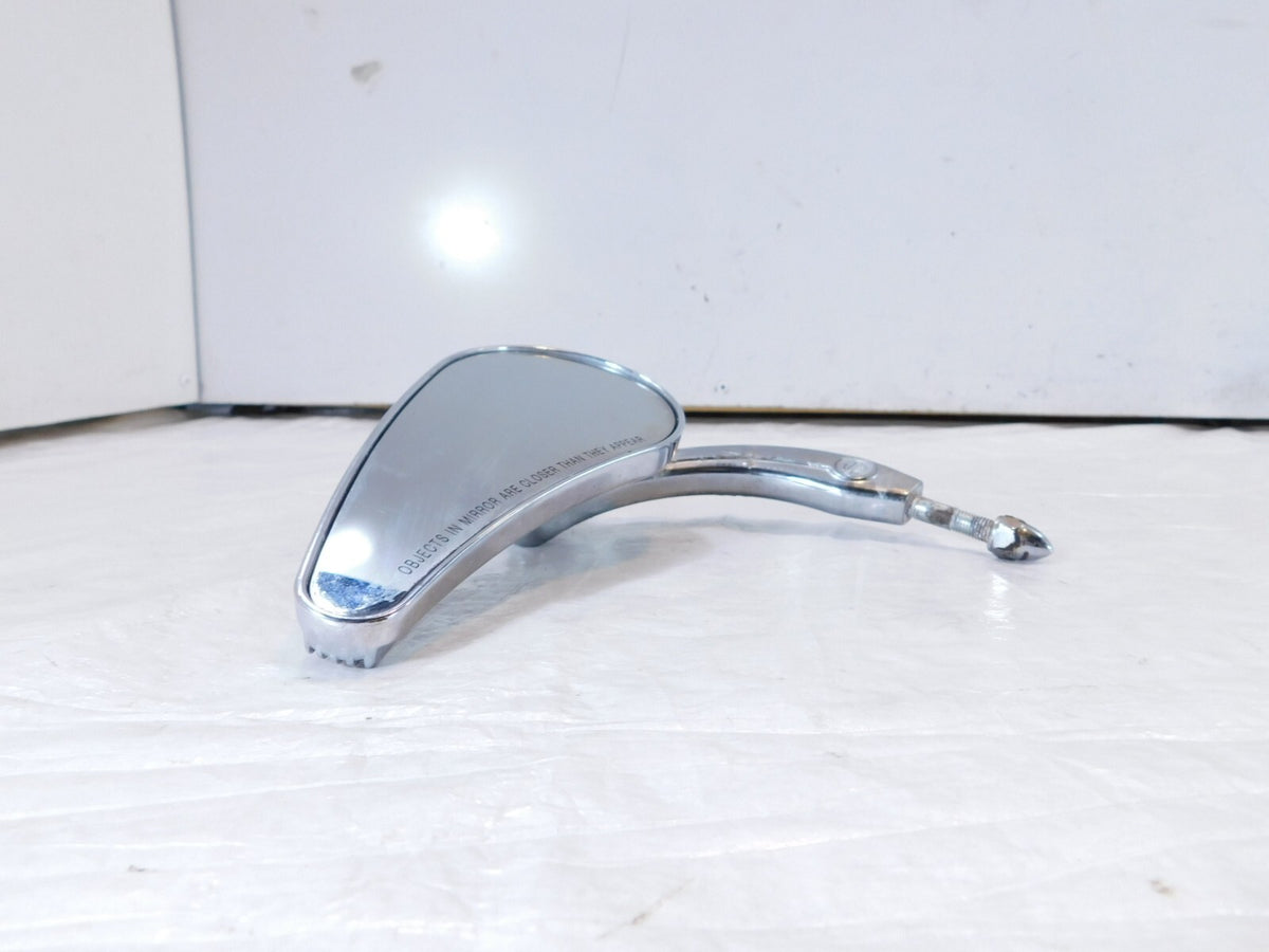 Harley FXR & Softail & Dyna & Sportster Rain Drop Left Chrome Rear View Mirror - C3 Cycle