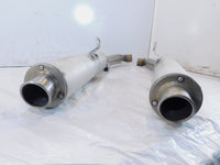 Pair Ducati Sport Touring ST4 Silver Rear Left/Right Exhaust System Mufflers - C3 Cycle