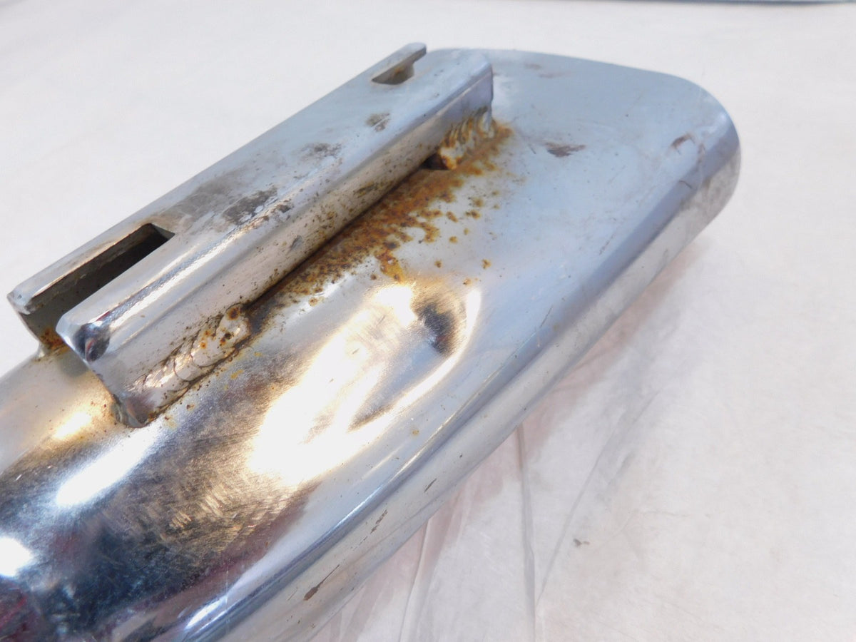 Harley Road King Electra Glide Chrome Left & Right Exhaust Pipe Mufflers - Dents - C3 Cycle