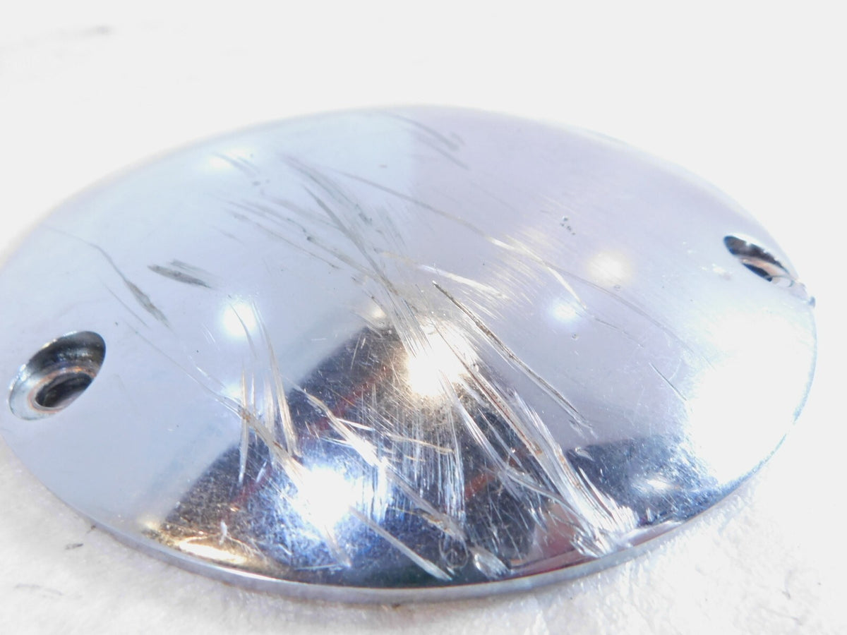 Harley Davidson Evo Softail Dyna & FXR Left Engine Chrome Derby Clutch Cover - C3 Cycle