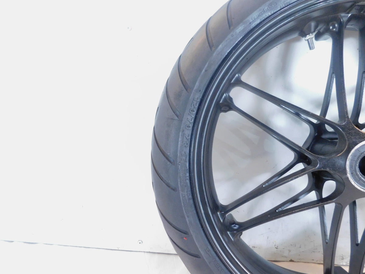 14-25 Erik Buell Racing EBR 1190SX 1190RX Hammerhead Front Wheel Rim & Tire Bent - C3 Cycle