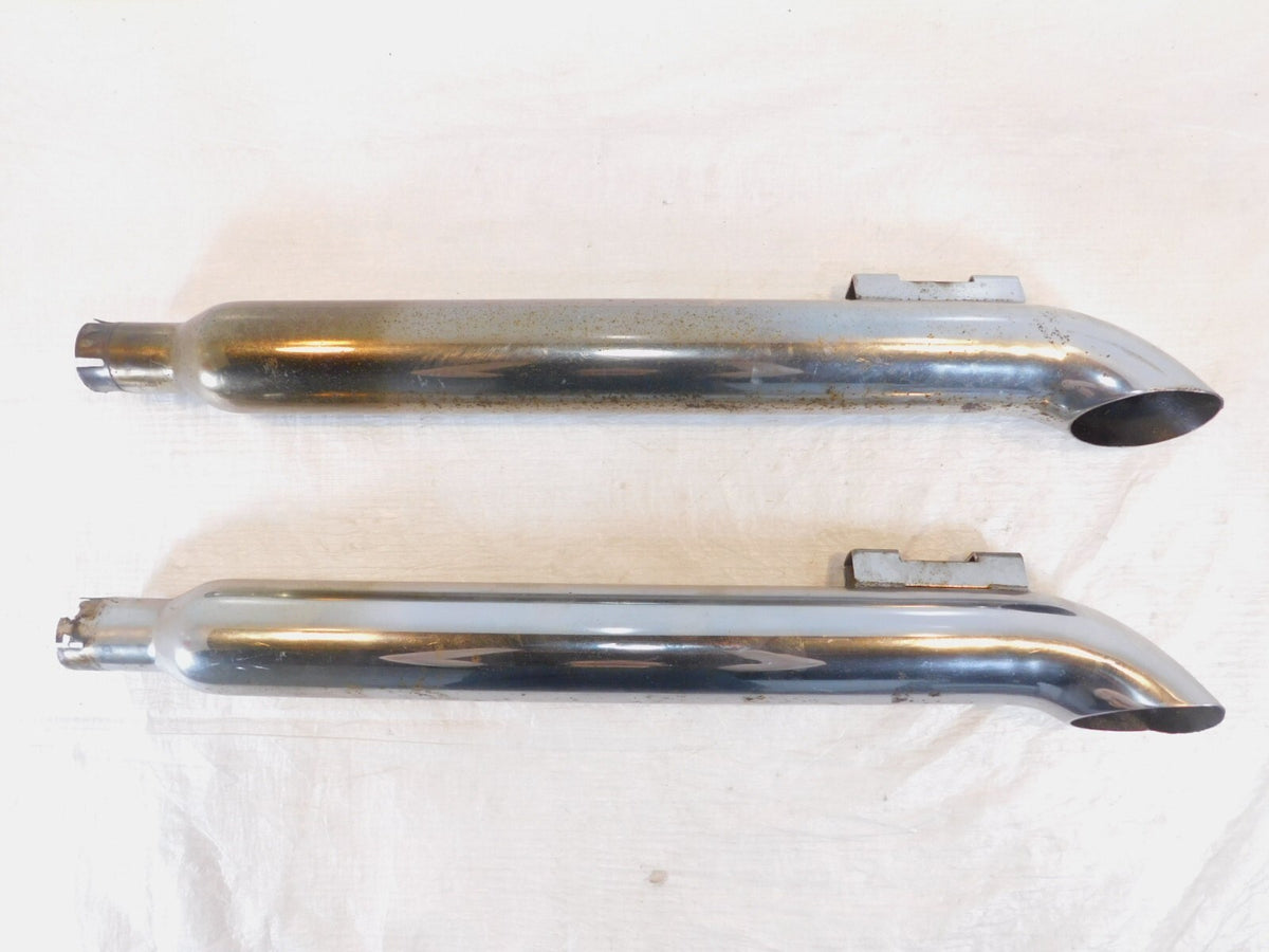 Harley Davidson Road King & Electra Glide Left & Right Exhaust Pipe Mufflers - C3 Cycle