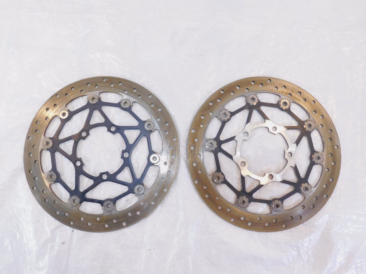 2013-2016 Triumph Street Triple Pair Front Wheel Brake Disc Caliper Rotors - C3 Cycle
