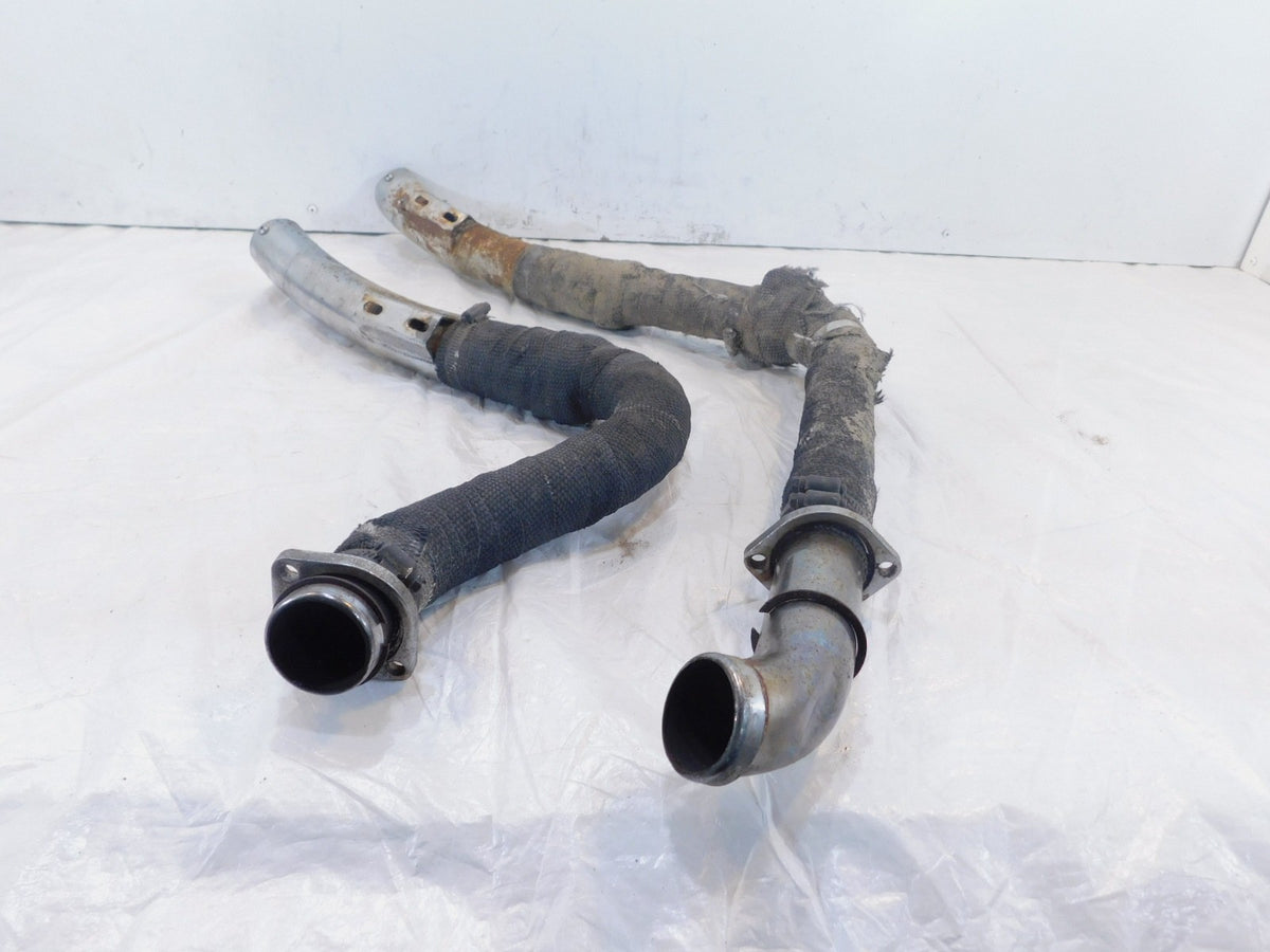 Harley Davidson Dyna Super Glide & Low Rider Chrome Exhaust Header Pipe System - C3 Cycle