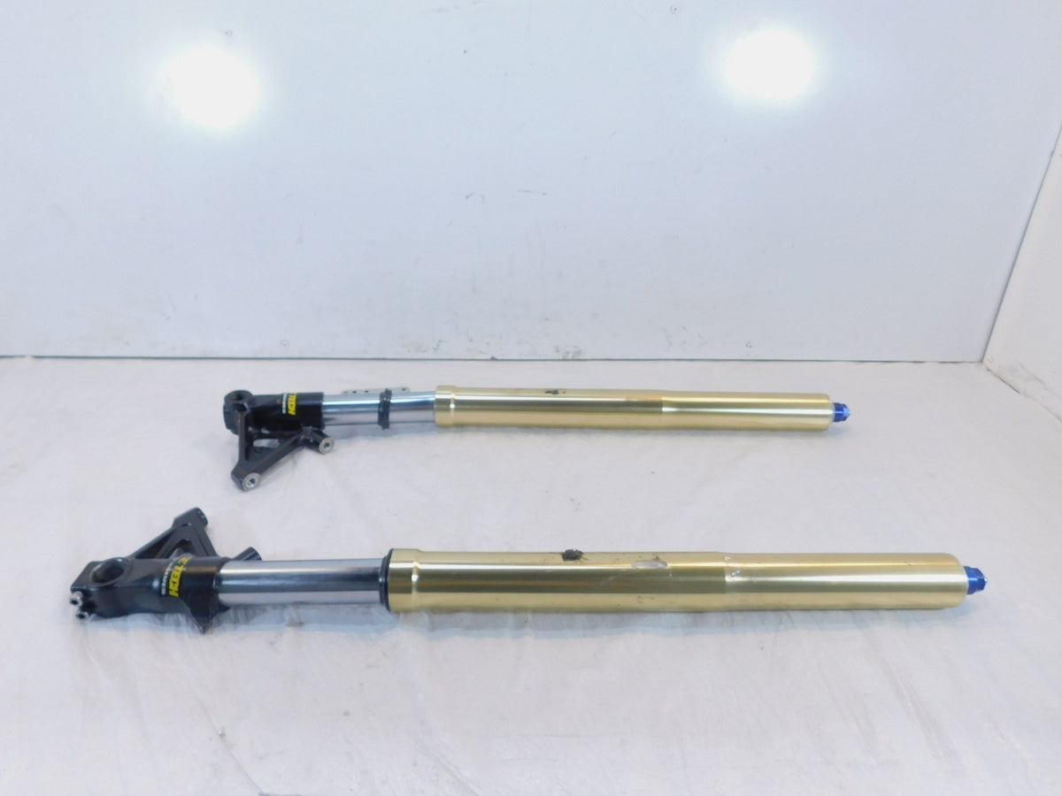Bent 2007-2012 Triumph Tiger 1050 SE Front Wheel Suspension Fork Shock Leg Tubes - C3 Cycle