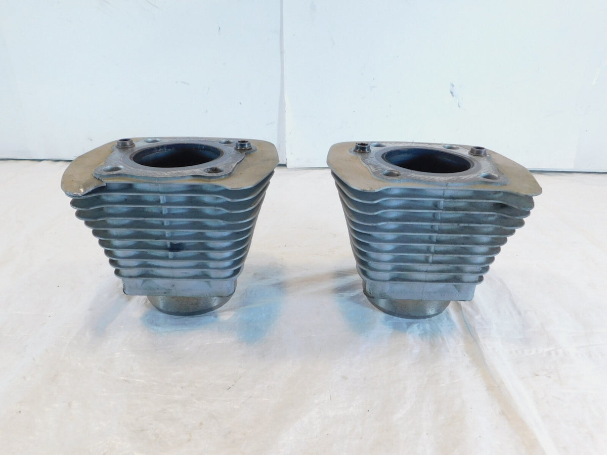 Pair Harley Davidson Sportster 883 Hugger Silver Engine Cylinder Barrel Jugs