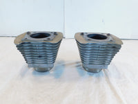 Pair Harley Davidson Sportster 883 Hugger Silver Engine Cylinder Barrel Jugs