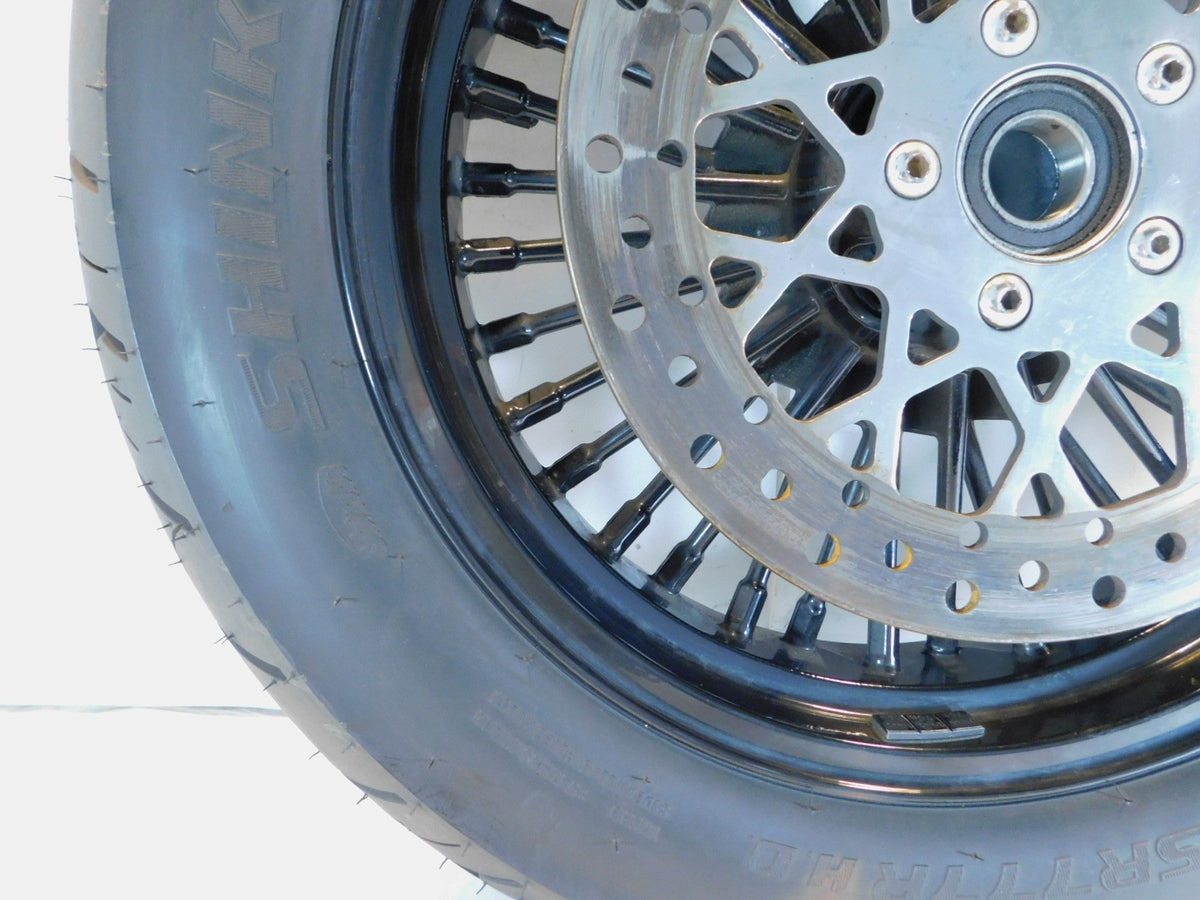 2003-2005 Harley Davidson Softail Night Train Black Laced Rear Wheel Rim - C3 Cycle