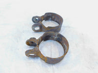 94- Kawasaki VN750 Vulcan 750 Exhaust Muffler Header Pipe Manifold Flange Clamps - C3 Cycle