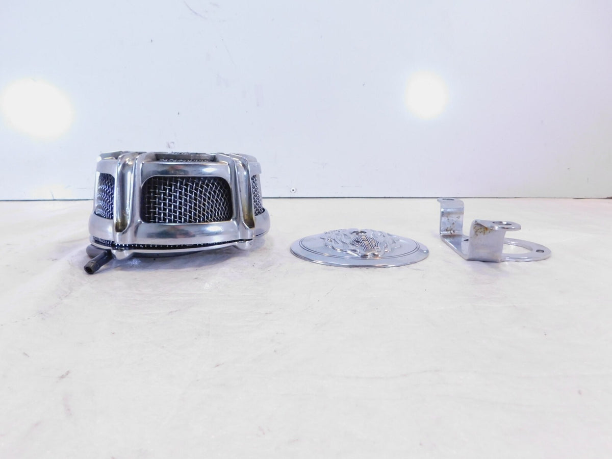 Harley Davidson Electra Glide Dyna & Softail Chrome Air Intake Filter Cleaner - C3 Cycle