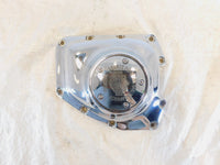Harley Twin Cam Touring Softail Dyna Chrome Logo Right Engine Cam Gear Cover - C3 Cycle