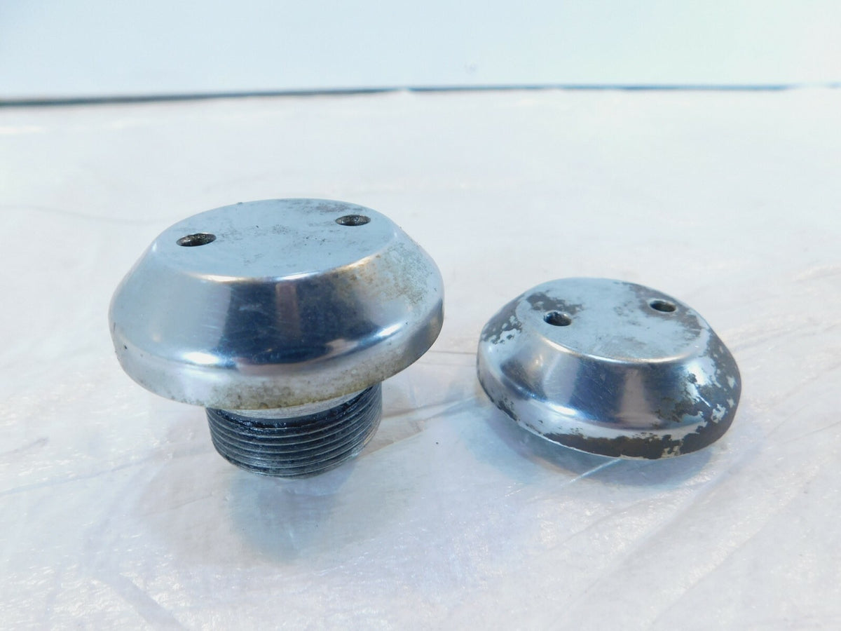 BMW Airhead R100 R60 R75 R90 /6 R100S Front Wheel Fork Tube Plug Cover Caps - C3 Cycle