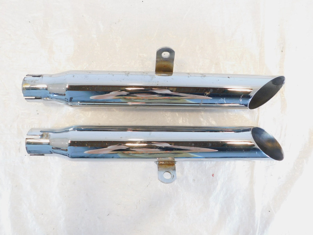 Harley Davidson Sportster 883 & 1200 Chrome Exhaust Header Pipe Mufflers - C3 Cycle