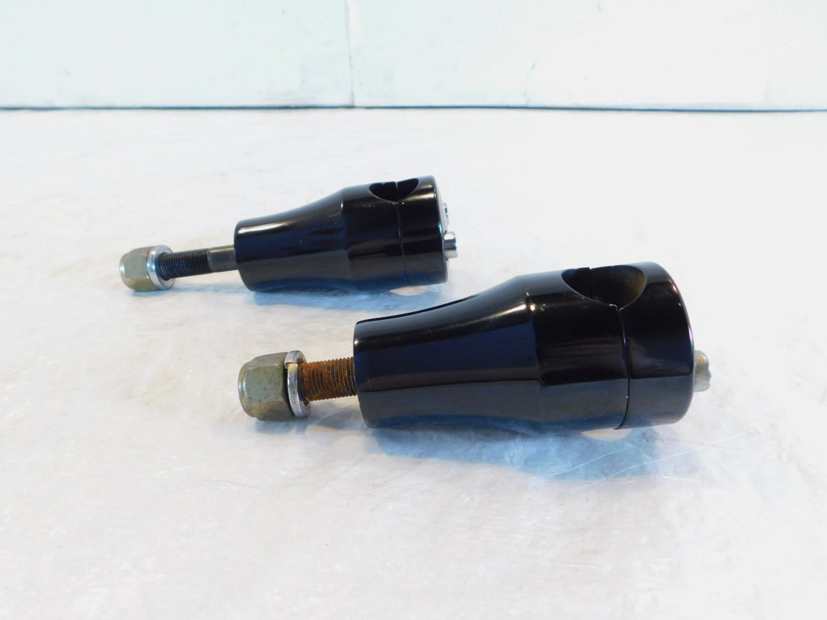 1999-2009 Harley Davidson Softail Night Train Black Handlebar Bracket Risers - C3 Cycle