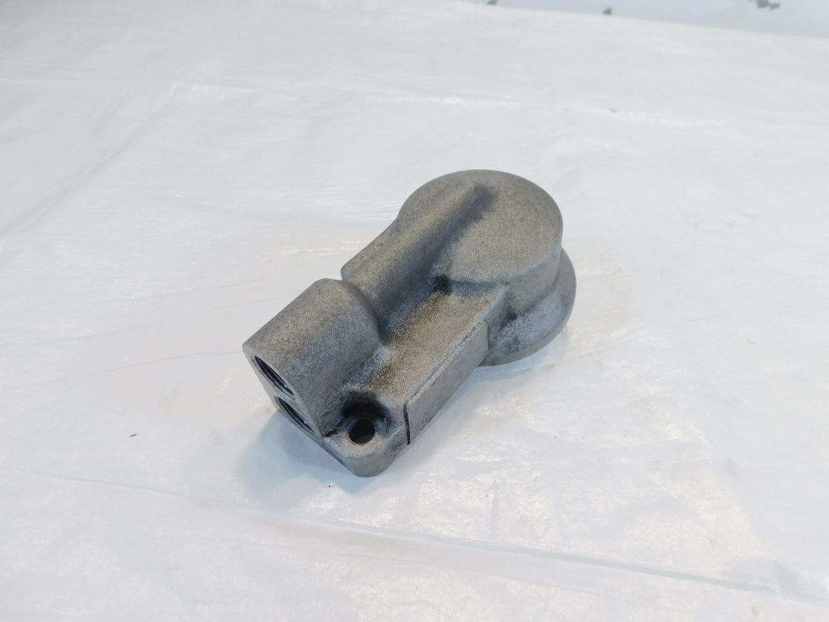 Harley Davidson EVO Electra Glide Dyna FXR Silver Engine Motor Oil Filter Mount - C3 Cycle