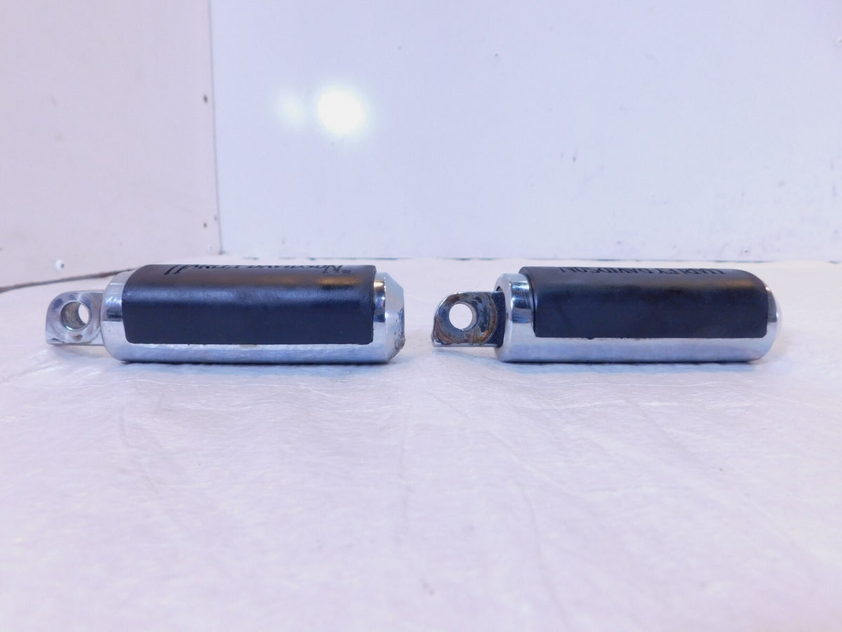 Harley Touring FXR Dyna Sportster & Softail Chrome & Rubber Footpegs Footrests