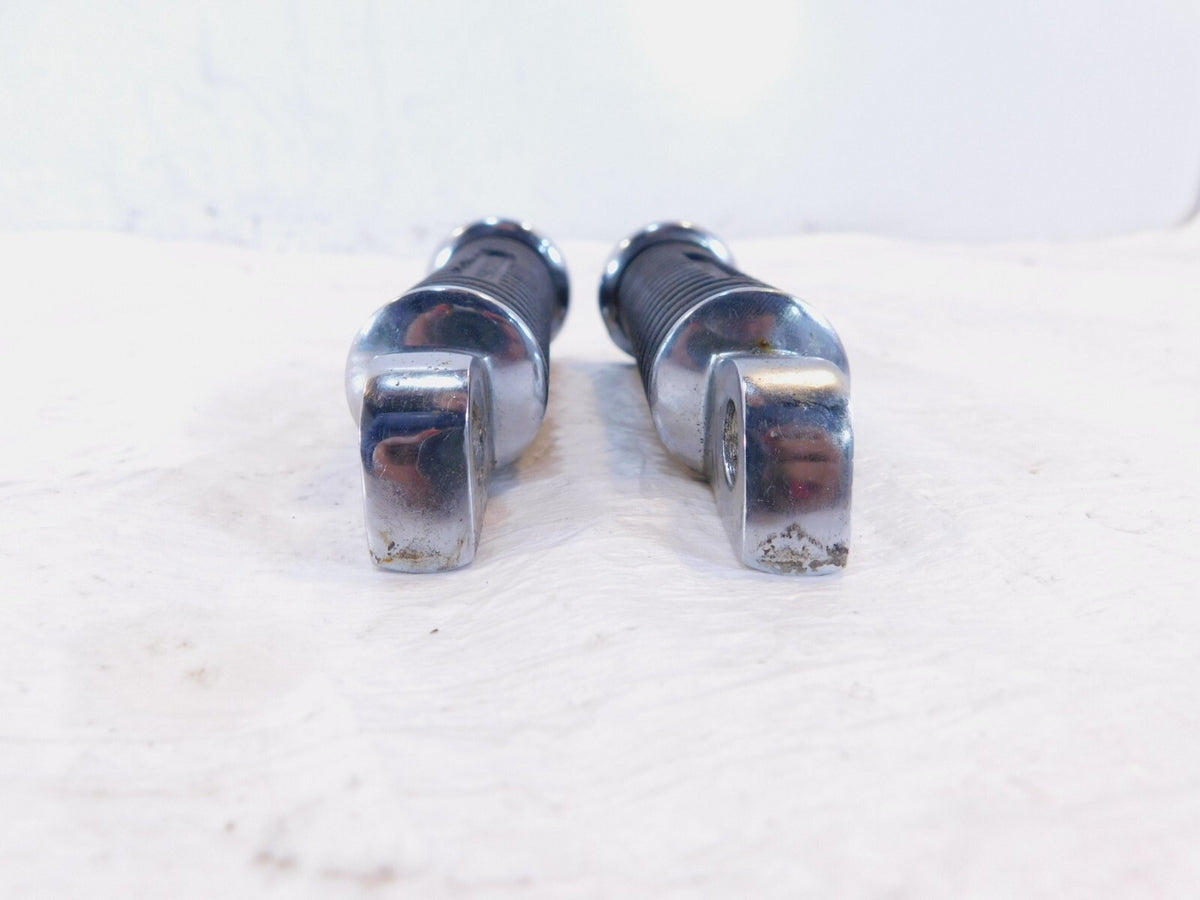 Harley Davidson FXR Dyna Sportster & Softail Black Rubber Footpegs Footrests - C3 Cycle