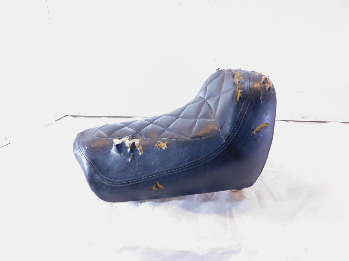 1983 Honda GL650 Silverwing 650 Black Front Main Rider Single Cushion Seat -Torn - C3 Cycle