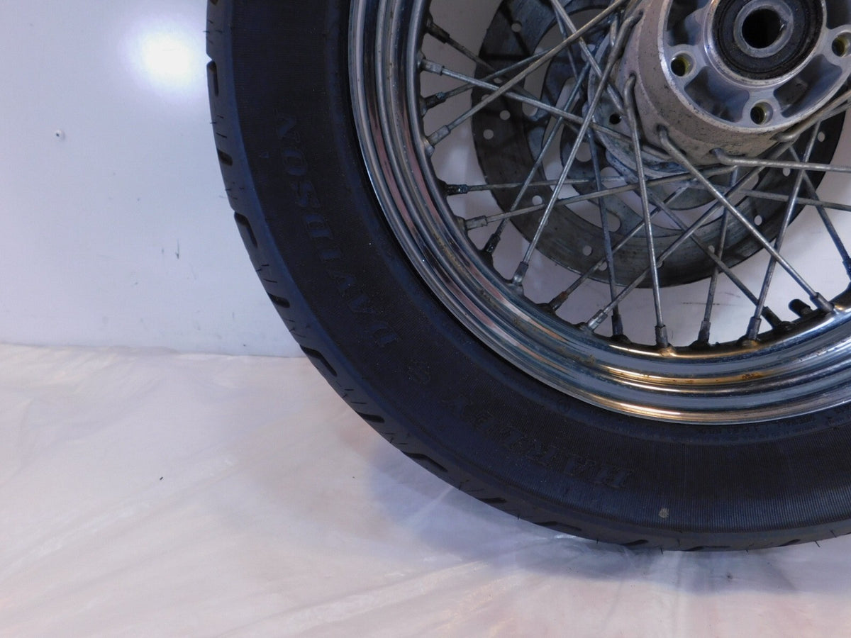 Harley Davidson Sportster Softail & Dyna 16" Chrome Laced Rear Wheel Rim - Bent - C3 Cycle