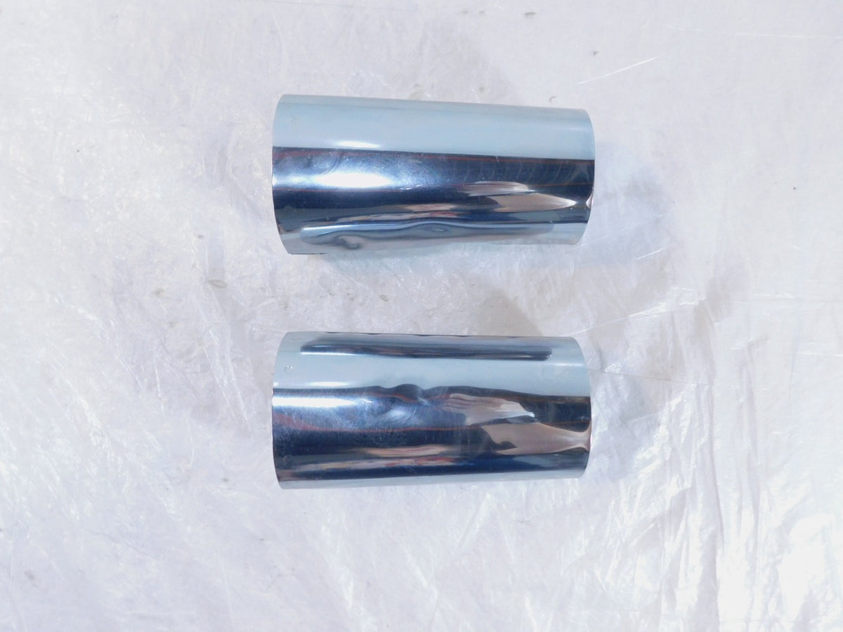 Harley Road King & Electra Glide & Softail Chrome Front Fork Slider Cover Tins - C3 Cycle