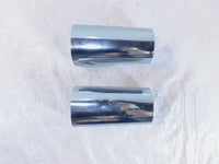 Harley Road King & Electra Glide & Softail Chrome Front Fork Slider Cover Tins - C3 Cycle