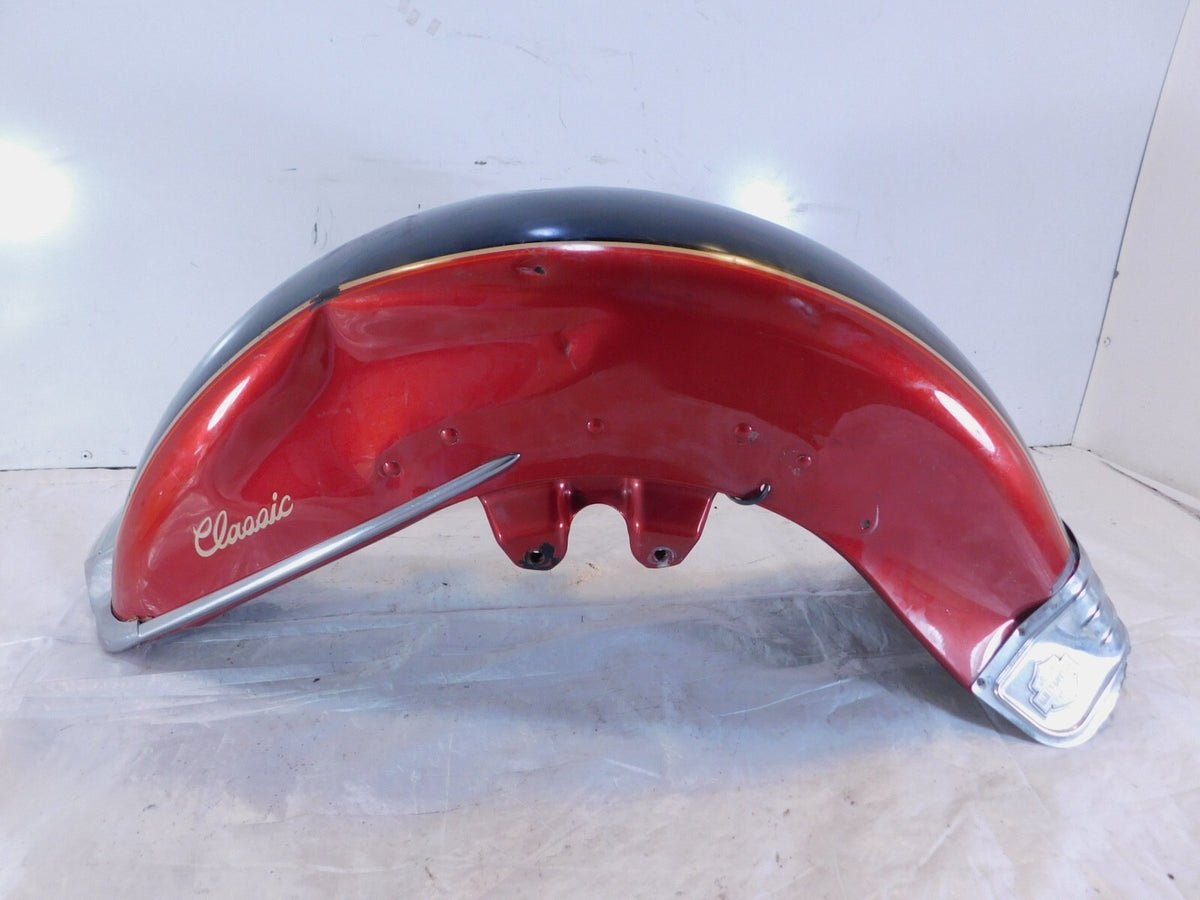 Harley Davidson EVO Touring Electra Glide Red & Black Front Wheel Cover Fender - C3 Cycle