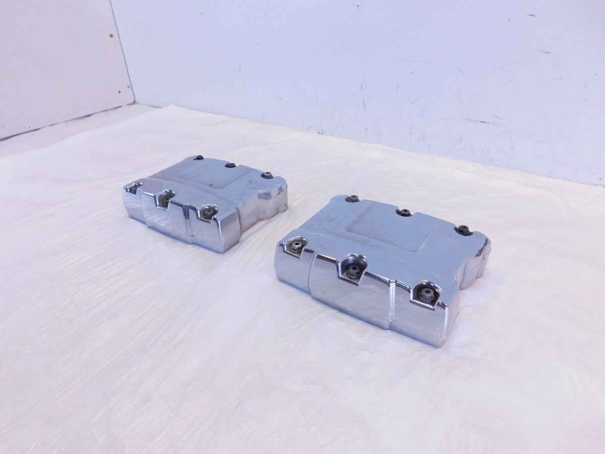 Harley Road King Dyna & Softail Chrome Cylinder Head Top Rocker Boxes & Arms - C3 Cycle