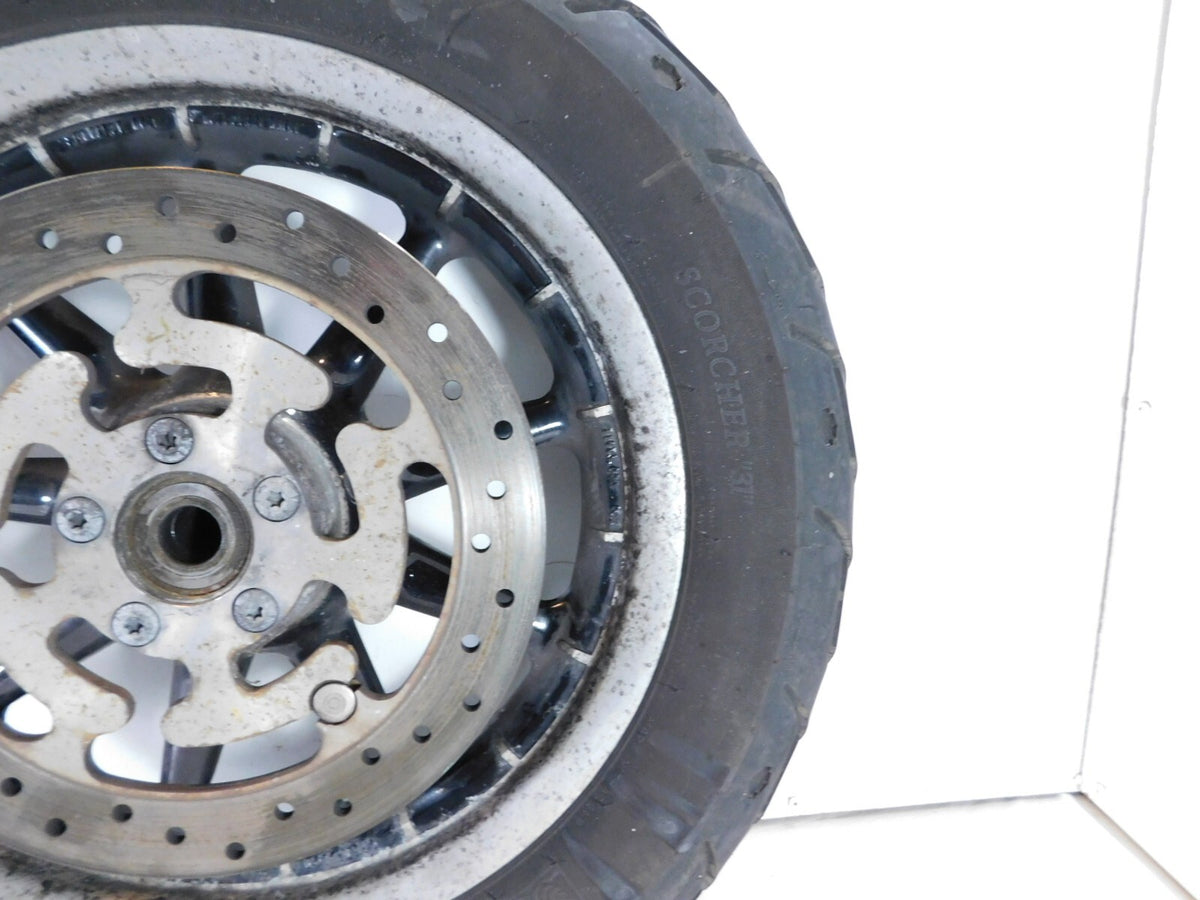 Harley Touring Road Street & Electra Glide Gloss Black Mag Cast Rear Wheel Rig - C3 Cycle