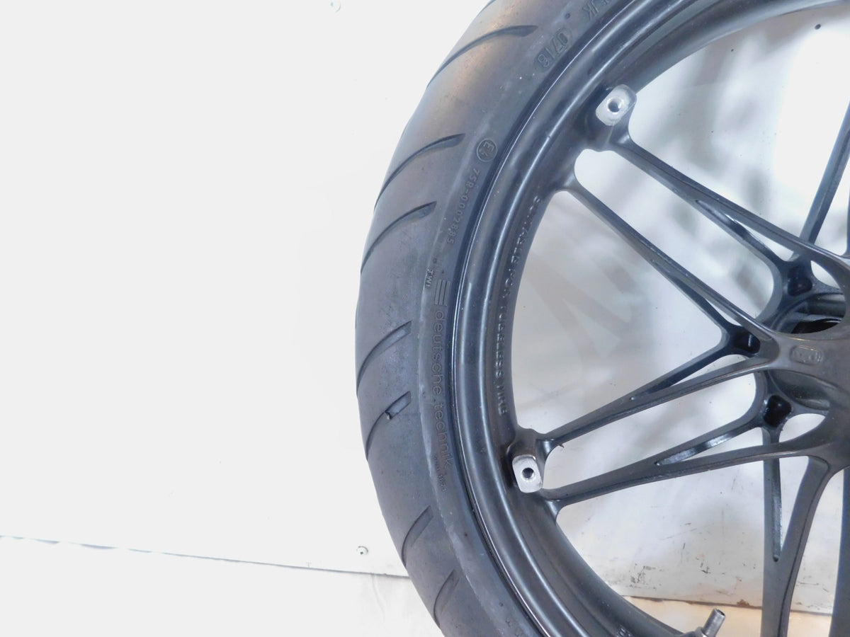 14-25 Erik Buell Racing EBR 1190SX 1190RX Hammerhead Front Wheel Rim & Tire Bent - C3 Cycle