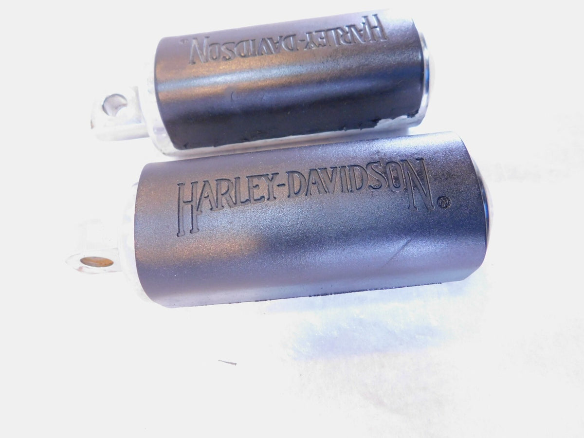 Harley Touring FXR Dyna Sportster & Softail Metal & Rubber Footpegs Footrests - C3 Cycle